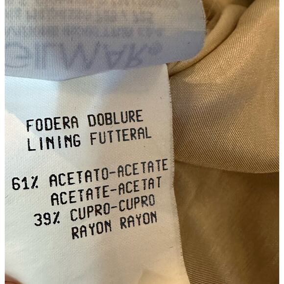 Iceberg Gold Button Down Leather Shirt Jacket sz 42=Small - Picture 9 of 11